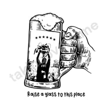 Load image into Gallery viewer, (Available Now) Raise A Glass To This Place T-shirt