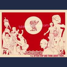 Load image into Gallery viewer, 'I'll Often Stop And Think About Them' NAVY T-shirt