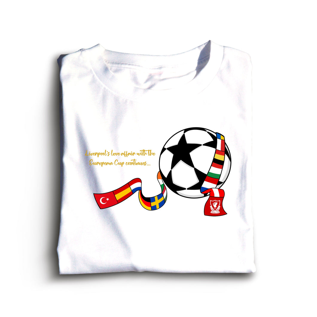 (10 Days) Liverpool’s Love Affair With The European Cup T-Shirt