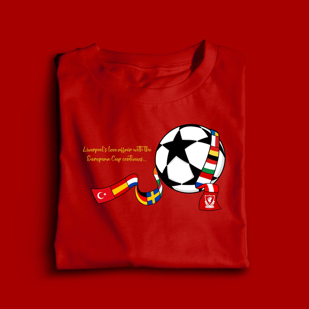 (10 Days) Liverpool’s Love Affair With The European Cup KIDS T-shirt