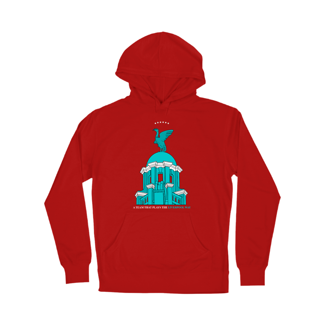 (10 Days) A Team that plays The Liverpool Way: Third Kit Kids Hoodie