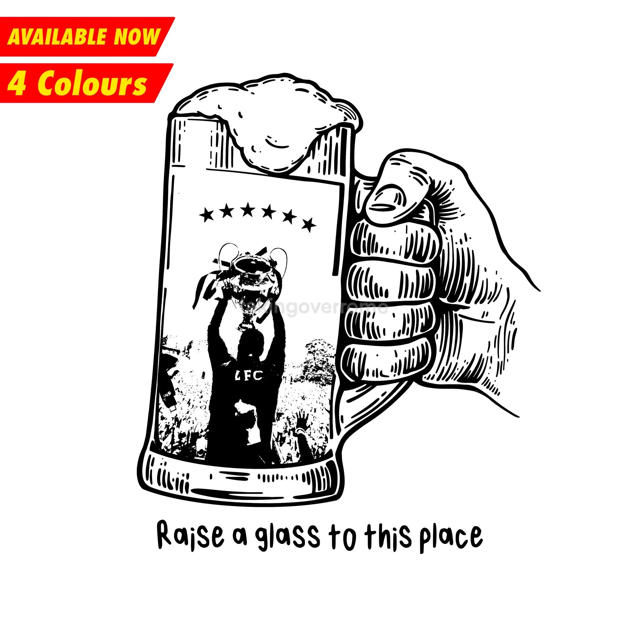 (Available Now) Raise A Glass To This Place T-shirt – Taking Over Rome