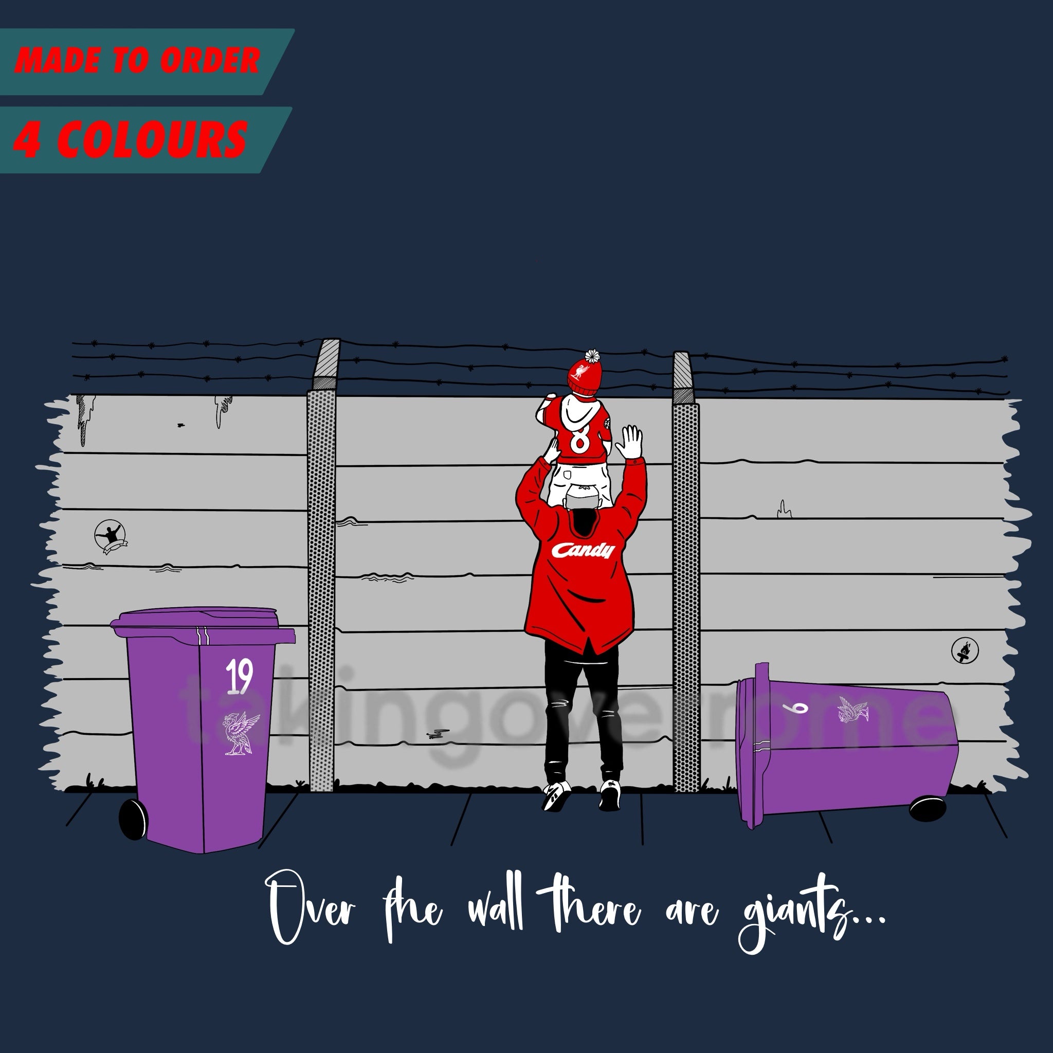 10 days- Over The Wall There Are Giants T-Shirt – Taking Over Rome