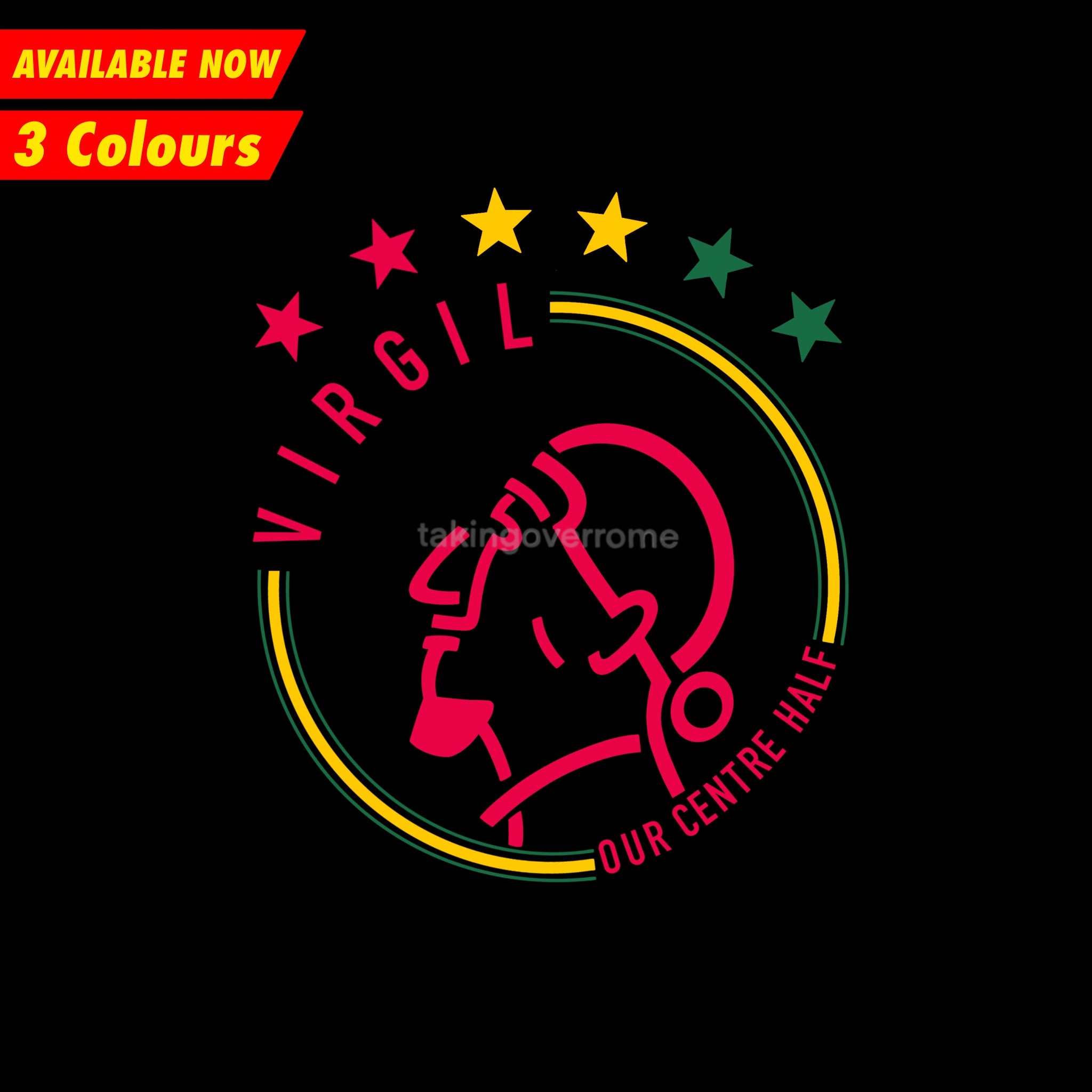 (Available Now) Our Centre Half T-shirt – Taking Over Rome