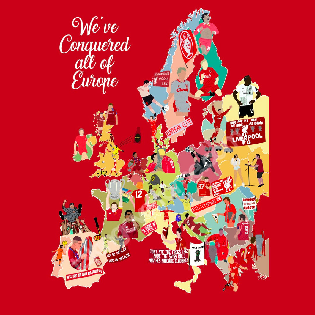 (10 days) We've Conquered All Of Europe T-shirt