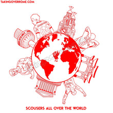 Load image into Gallery viewer, Scousers All Over The World T-shirt
